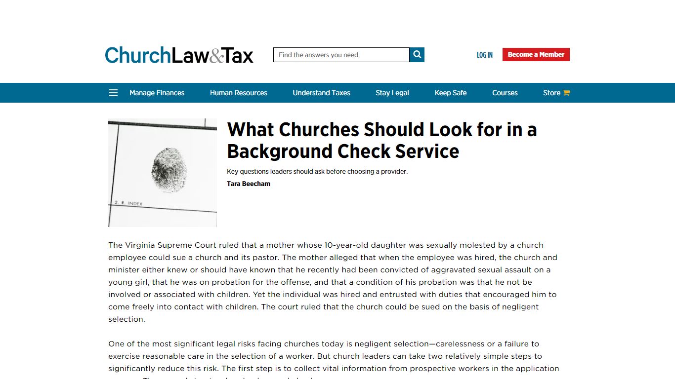 What Churches Should Look for in a Background Check Service